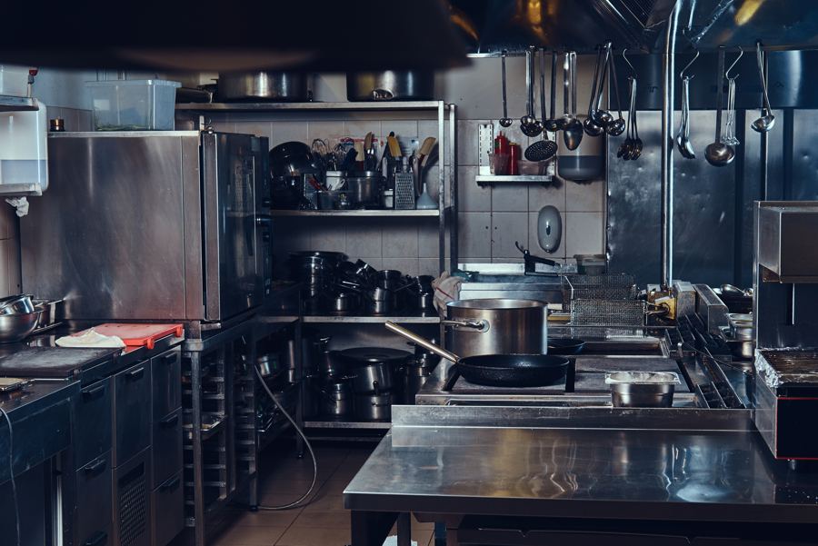 Cucina professionale in acciaio inox